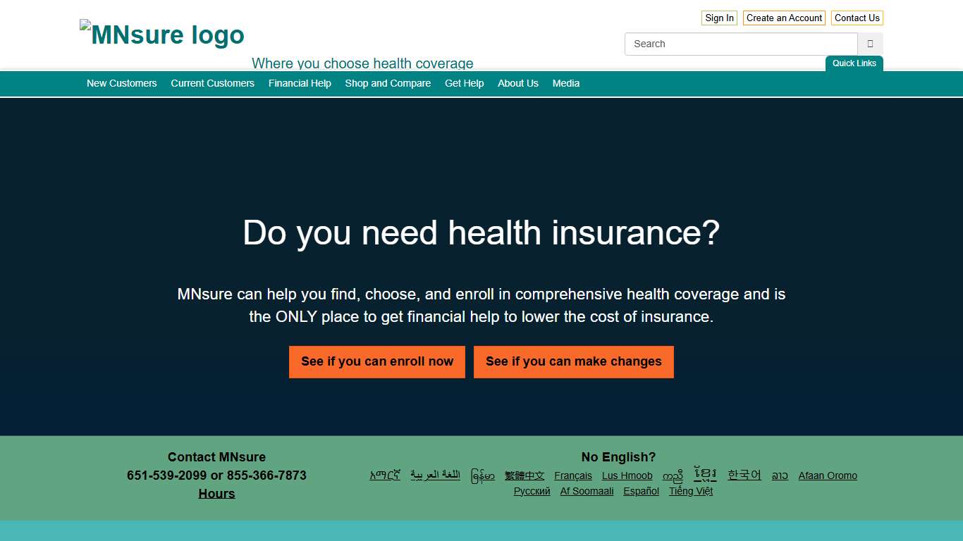 MNsure - Minnesota's health insurance marketplace / MNsure